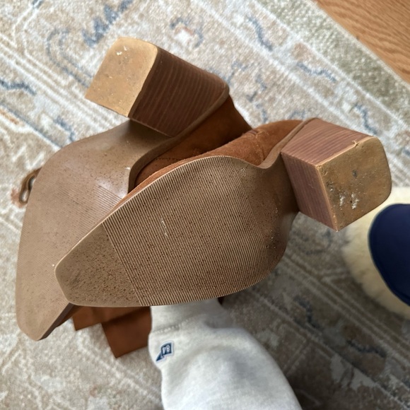 Brown Suede Knee-High Boots - Picture 3 of 3